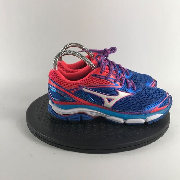 Mizuno Wave Inspire 13 Blue/Pink Athletic Running Shoes Women’s Size 6 - Picture 4 of 12